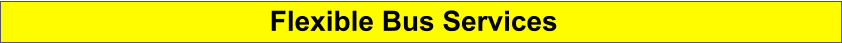 Flexible Bus Services
