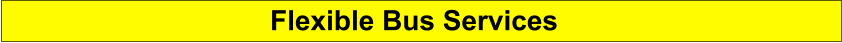 Flexible Bus Services